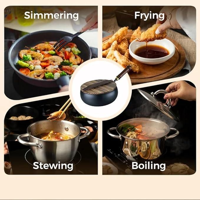 Uncoated Thick Iron Pot